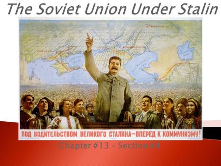 The Soviet Union Under Stalin