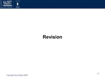 Copyright Guy Harley 2008 1 Revision. Copyright Guy Harley 2008 2 Void, Voidable & Unenforcable  Void  Where one or more of essential elements of contract.