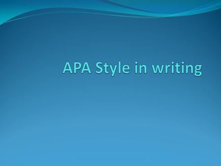 Writing a report in you own words shows that you understand the concepts you are writing about.