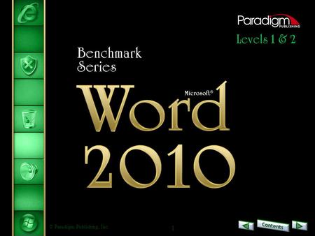 © Paradigm Publishing, Inc. 1. 2 Word 2010 Level 1 Unit 1 Editing and Formatting Documents Chapter 2Formatting Characters and Paragraphs.