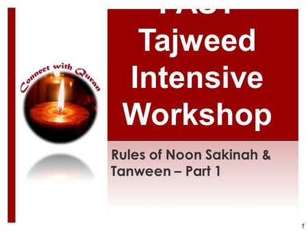 FAST Tajweed Intensive Workshop