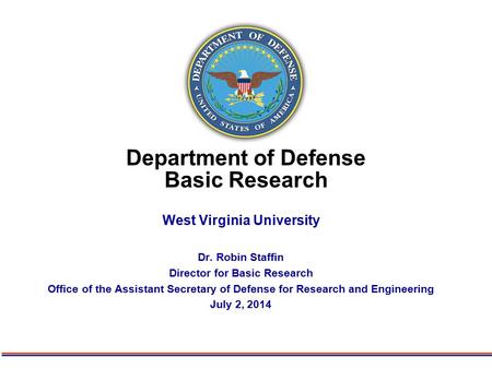 Department of Defense Basic Research