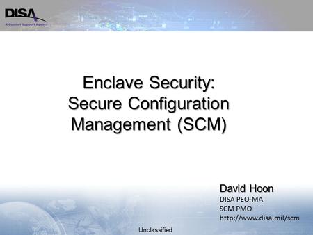 Secure Configuration Management (SCM)