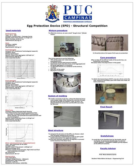 Egg Protection Device (EPD) - Structural Competition