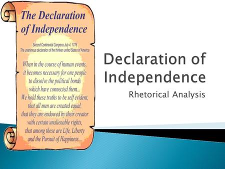 Declaration of Independence