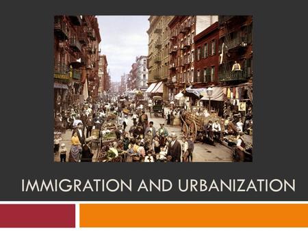 IMMIGRATION AND URBANIZATION. Immigration in America  Immigrants come to America to find a better life  Immigration also increased the Industrial Boom!