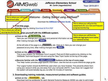 This is where you will print the assessments for your SLA and frequent progress monitoring. This is where you will print the assessments for your SLA and.