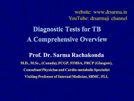 Diagnostic Tests for TB A Comprehensive Overview