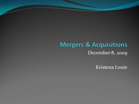 December 8, 2009 Kristena Louie. Kristena Louie - Bio Experience Product Manager, Microsoft Office (June 2008 - Present) Office New Business and Pilot.