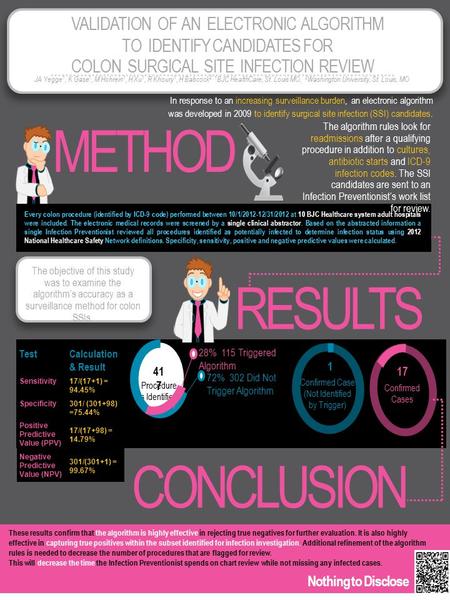 Every colon procedure (identified by ICD-9 code) performed between 10/1/2012-12/31/2012 at 10 BJC Healthcare system adult hospitals were included. The.