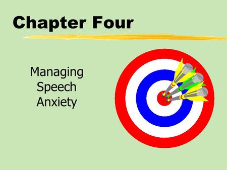 Managing Speech Anxiety