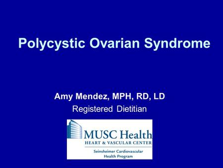 Polycystic Ovarian Syndrome