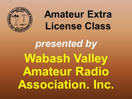 Amateur Extra License Class