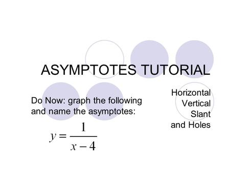 Horizontal Vertical Slant and Holes