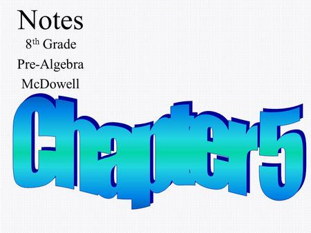 Notes 8 th Grade Pre-Algebra McDowell LCM9/25 LCM Least common multiple The smallest number that is a multiple of both numbers.