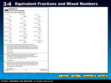 Preview Warm Up California Standards Lesson Presentation.