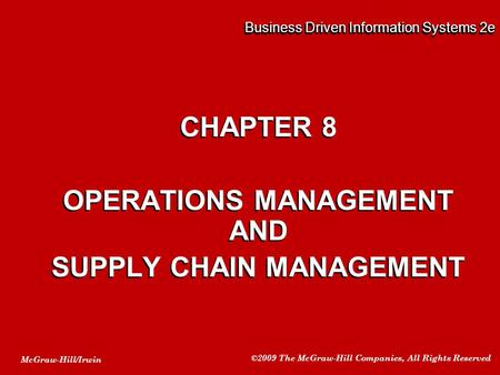 Business Driven Information Systems 2e