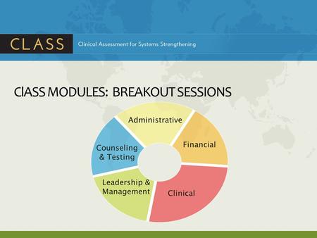 ClASS MODULES: BREAKOUT SESSIONS. ClASS ADMINISTRATIVE MODULE.