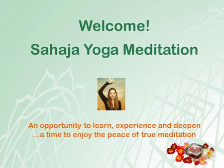 Sahaja Yoga Meditation