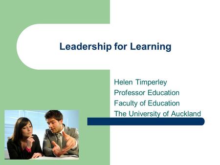 Leadership for Learning