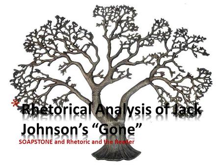 SOAPSTONE and Rhetoric and the Reader. Look at all those fancy clothes, But these could keep us warm just like those. And what about your soul? Is it.