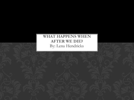 By: Lena Hendricks. *This is a very deep and conserversal topic. You can have you’re own opinion and that's fine this is just what I believe. Also this.