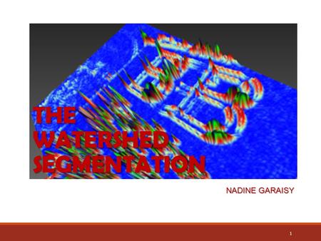 THE WATERSHED SEGMENTATION 1 NADINE GARAISY. GENERAL DEFINITION 2 A drainage basin or watershed is an extent or an area of land where surface water from.