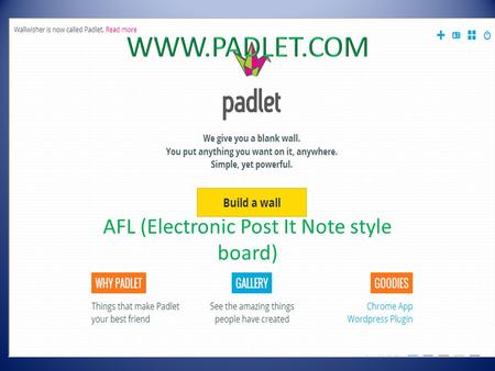 AFL (Electronic Post It Note style board). What can I do with it? Various things from a mini white board substitute/to an alternative to paper post it.