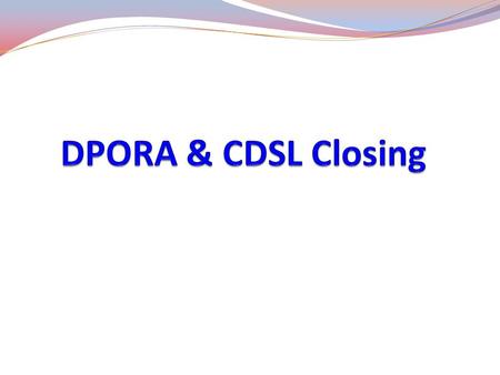 NOTE: Trial balance should be tallied before closing.  Step1: Check free Disk space on Drive where Oracle is Installed. Free space must be approx. twice.