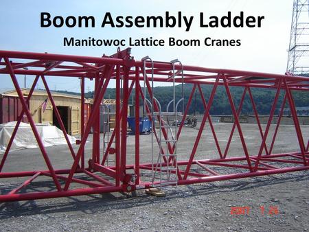 Boom Assembly Ladder Manitowoc Lattice Boom Cranes.