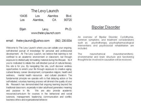 The Levy Launch Los Alamitos Blvd