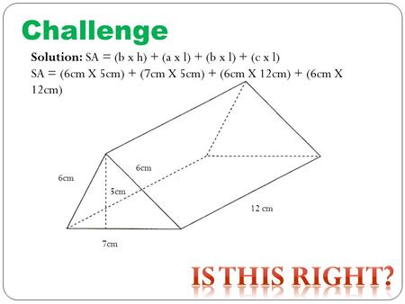 Is this right? Challenge