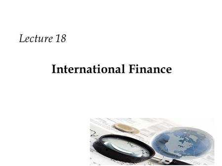 International Finance