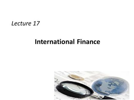 International Finance