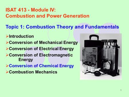 Combustion and Power Generation