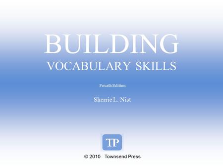 BUILDING VOCABULARY SKILLS