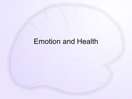 Emotion and Health. QOTD Samantha Jacob, Skylar Lea, Lexi Shryack How do you deal with stress? A. Excersise B. Eating C. Sleeping / Meditating D. Social.