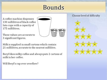 Choose level of difficulty