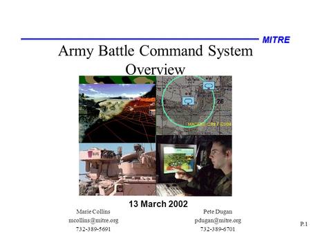 Army Battle Command System Overview