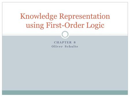 Knowledge Representation using First-Order Logic