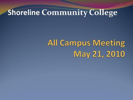 Shoreline Community College. 2010-11 Proposed Budget Reduction Plan The Final Tally Required Reduction: $1.59M SCC planned for $1.64M Changes/Adjustments.