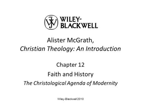 Alister McGrath, Christian Theology: An Introduction