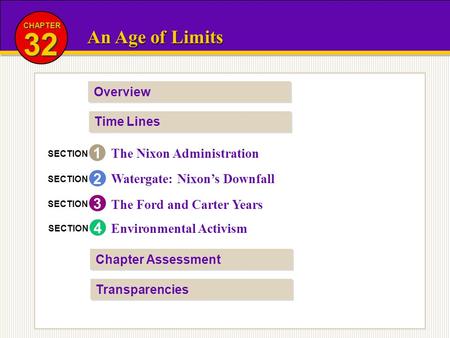 32 An Age of Limits The Nixon Administration