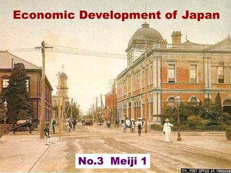 Economic Development of Japan No.3 Meiji 1. Second Arrival of the West and End of Edo US Commodore Perry and his “Black Ships” came to Edo Bay and used.