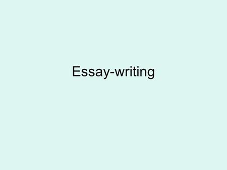 Essay-writing. Choose a topic Identify a knowledge deficit (“no one has looked at x before”) Identify a shortcoming in the scholarship (“scholars have.