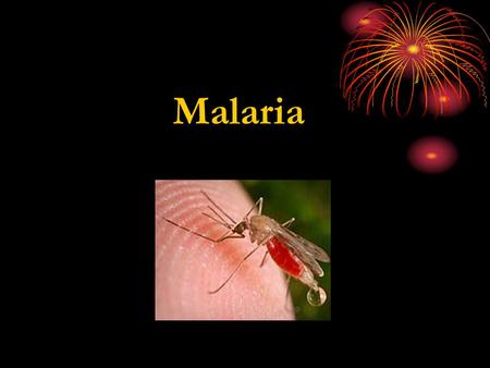 Malaria Alternative names: · Quartan malaria · Falciparum malaria · Blackwater fever · Tertian malaria.