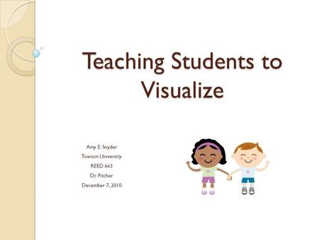 Teaching Students to Visualize