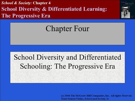 School Diversity and Differentiated Schooling: The Progressive Era