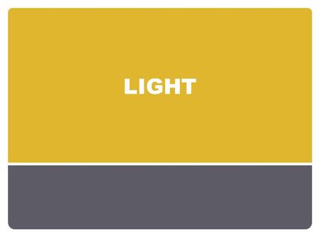 LIGHT. Early Concepts Light first thought to consist of particles Socrates, Plato, and Euclid Later thought and proved that Empedocles and Huygens Einstein.