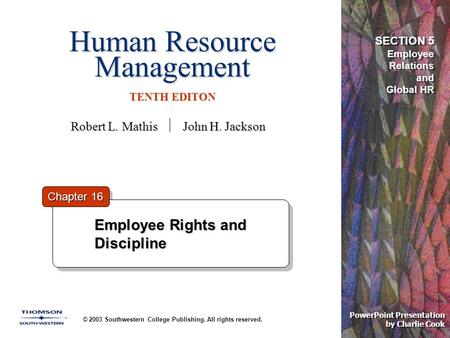 Human Resource Management TENTH EDITON